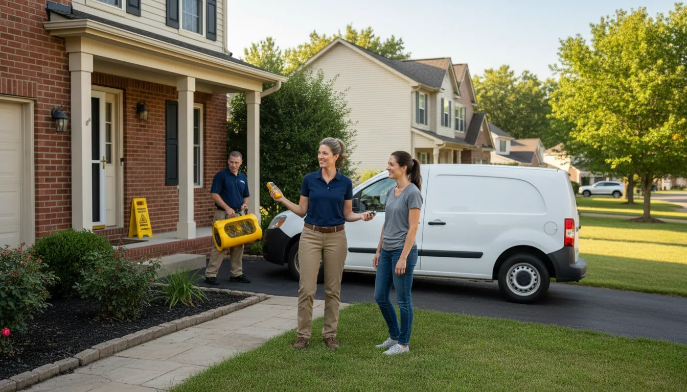 Residential water damage restoration in Muncy Valley, PA